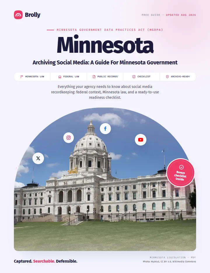 Minnesota — Archiving Social Media: A Guide For Government