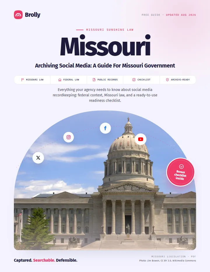 Missouri — Archiving Social Media: A Guide For Government