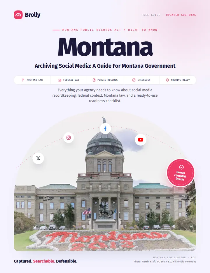 Montana — Archiving Social Media: A Guide For Government