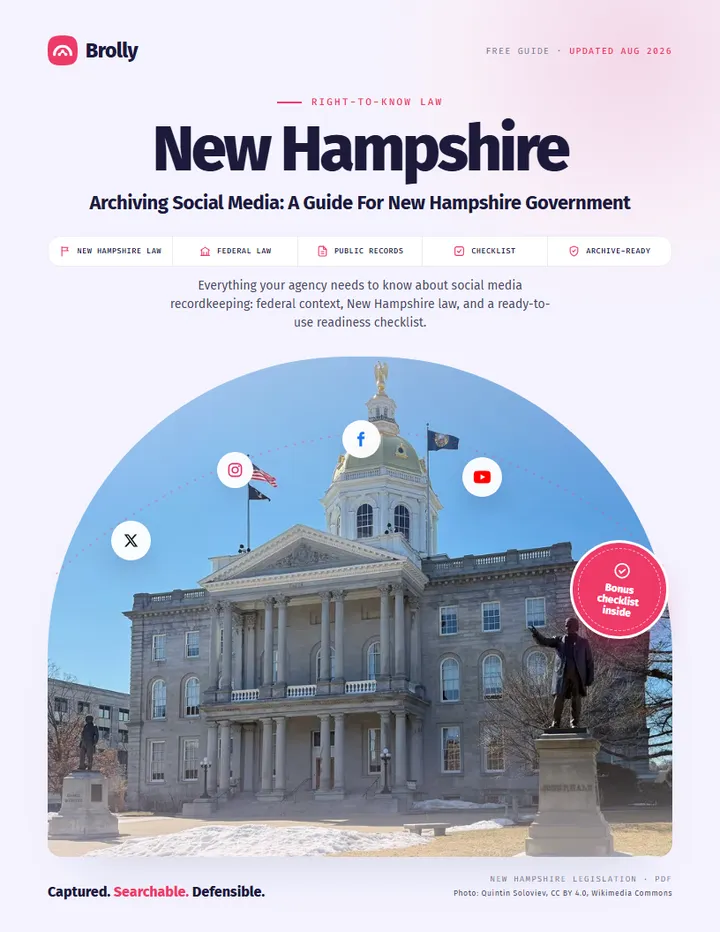 New Hampshire — Archiving Social Media: A Guide For Government