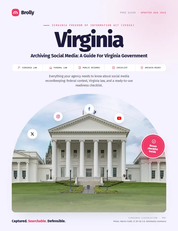 Virginia — Archiving Social Media: A Guide For Government