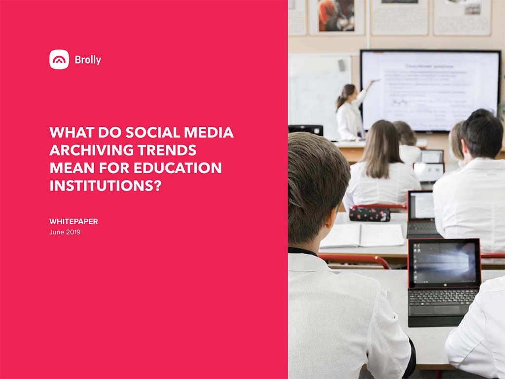 Thumbnail Brolly white paper - social media education sector